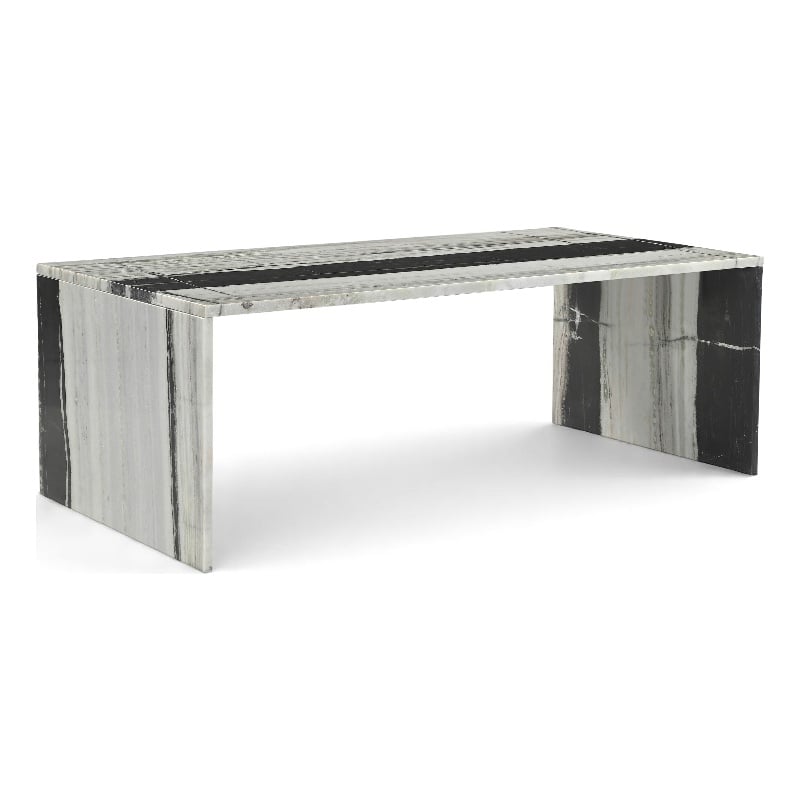 Meridian Furniture Vernazza Panda Marble Coffee Table