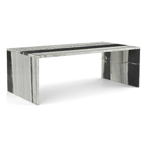 Meridian Furniture Vernazza Panda Marble Coffee Table