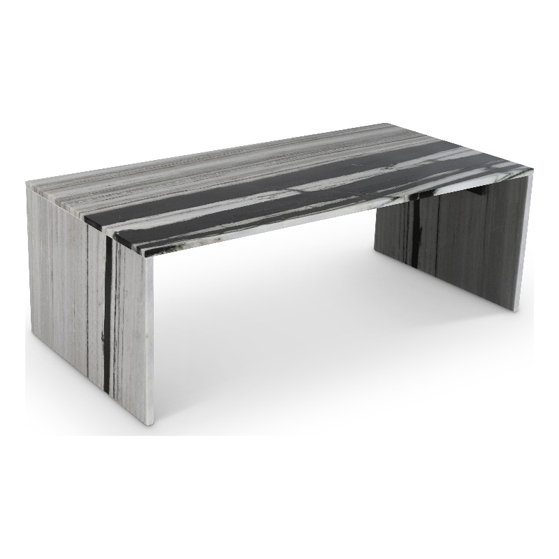 Meridian Furniture Vernazza Panda Marble Coffee Table