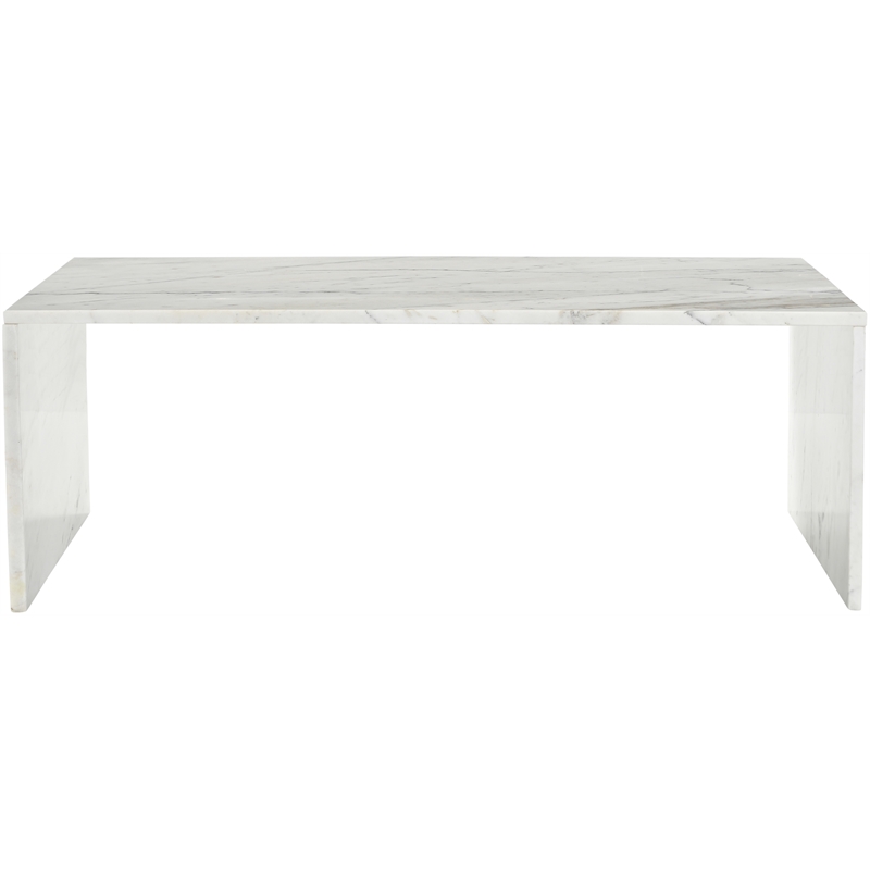 Meridian Furniture Vernazza White Marble Coffee Table