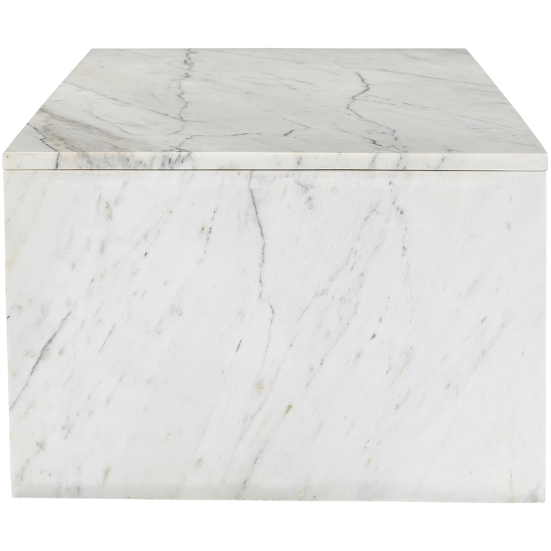 Meridian Furniture Vernazza White Marble Coffee Table