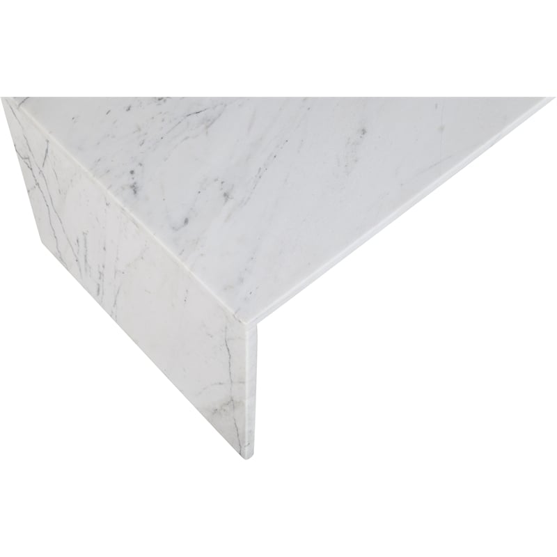 Meridian Furniture Vernazza White Marble Coffee Table