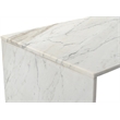 Meridian Furniture Vernazza White Marble Coffee Table
