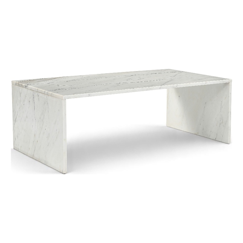 Meridian Furniture Vernazza White Marble Coffee Table