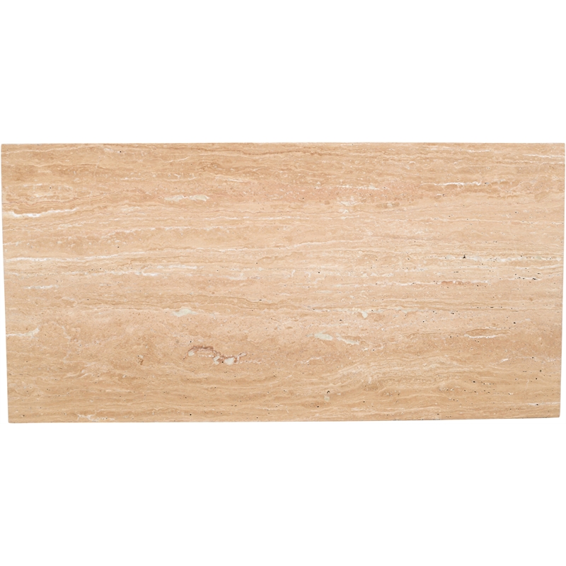 Meridian Furniture Vernazza Beige Travertine Coffee Table