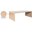 Meridian Furniture Vernazza Beige Travertine Coffee Table