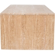 Meridian Furniture Vernazza Beige Travertine Coffee Table