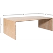 Meridian Furniture Vernazza Beige Travertine Coffee Table