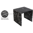 Meridian Furniture Vernazza Black Marble End / Side Table
