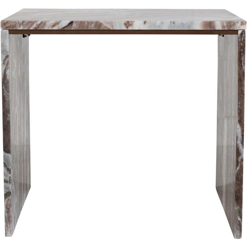 Meridian Furniture Vernazza Brown Marble End / Side Table