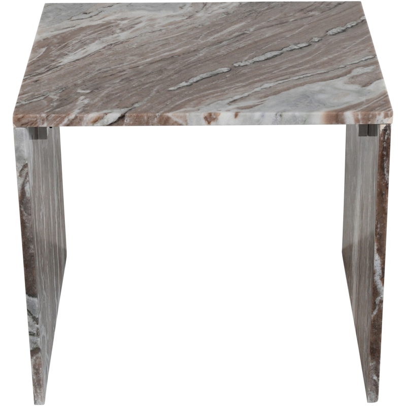 Meridian Furniture Vernazza Brown Marble End / Side Table
