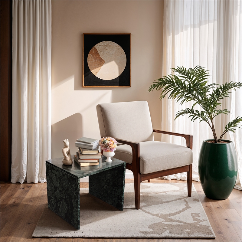 Meridian Furniture Vernazza Green Marble End / Side Table