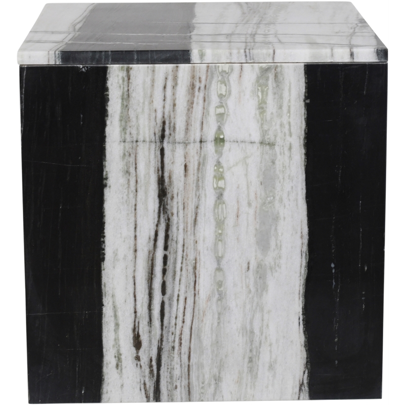 Meridian Furniture Vernazza Panda Marble End / Side Table