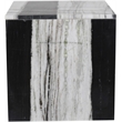 Meridian Furniture Vernazza Panda Marble End / Side Table