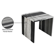 Meridian Furniture Vernazza Panda Marble End / Side Table