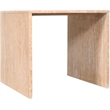 Meridian Furniture Vernazza Beige Travertine End / Side Table