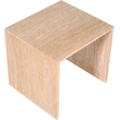 Meridian Furniture Vernazza Beige Travertine End / Side Table