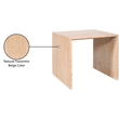 Meridian Furniture Vernazza Beige Travertine End / Side Table