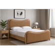 Meridian Furniture Arvada Cognac Vegan Leather Upholstered Full Bed