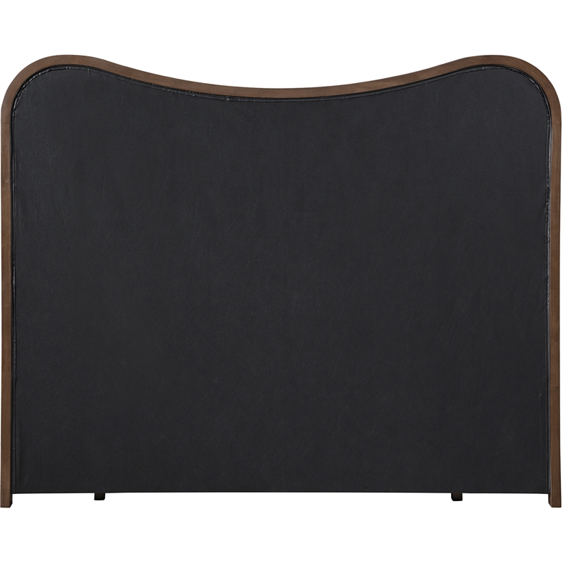 Meridian Furniture Arvada Brown Linen Textured Fabric Upholstered Full Bed