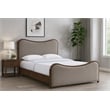 Meridian Furniture Arvada Brown Linen Textured Fabric Upholstered Full Bed