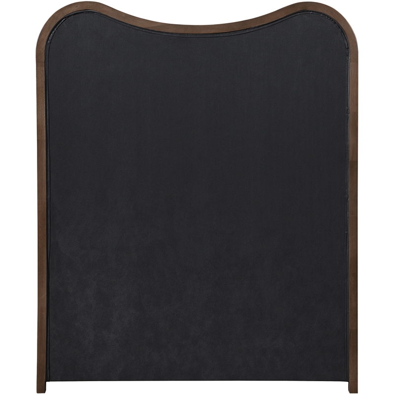 Meridian Furniture Arvada Brown Linen Textured Fabric Upholstered Twin Bed