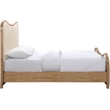 Meridian Furniture Arvada Cream Vegan Leather Upholstered Full Bed