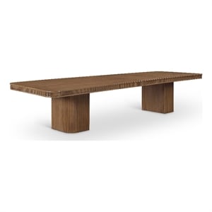 Meridian Furniture Mohari 112&quot - 160&quot Brown Solid Wood And Veneer Dining Table