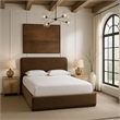 Meridian Furniture Rava Brown Velvet Upholstered King Bed
