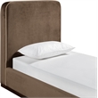 Meridian Furniture Rava Brown Velvet Upholstered Twin Bed