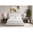 Meridian Furniture Rava Cream Velvet Upholstered Full Bed