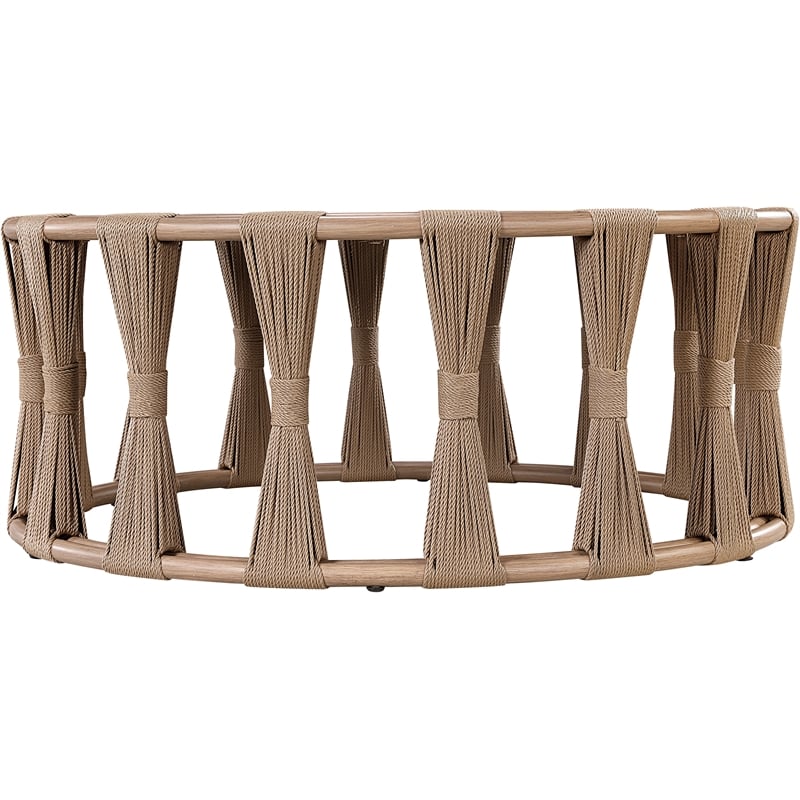Meridian Furniture San Pietro Natural Aluminum Outdoor Patio Coffee Table