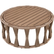 Meridian Furniture San Pietro Natural Aluminum Outdoor Patio Coffee Table