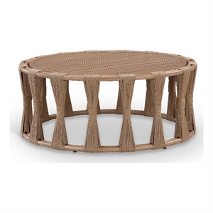 Meridian Furniture San Pietro Natural Aluminum Outdoor Patio Coffee Table
