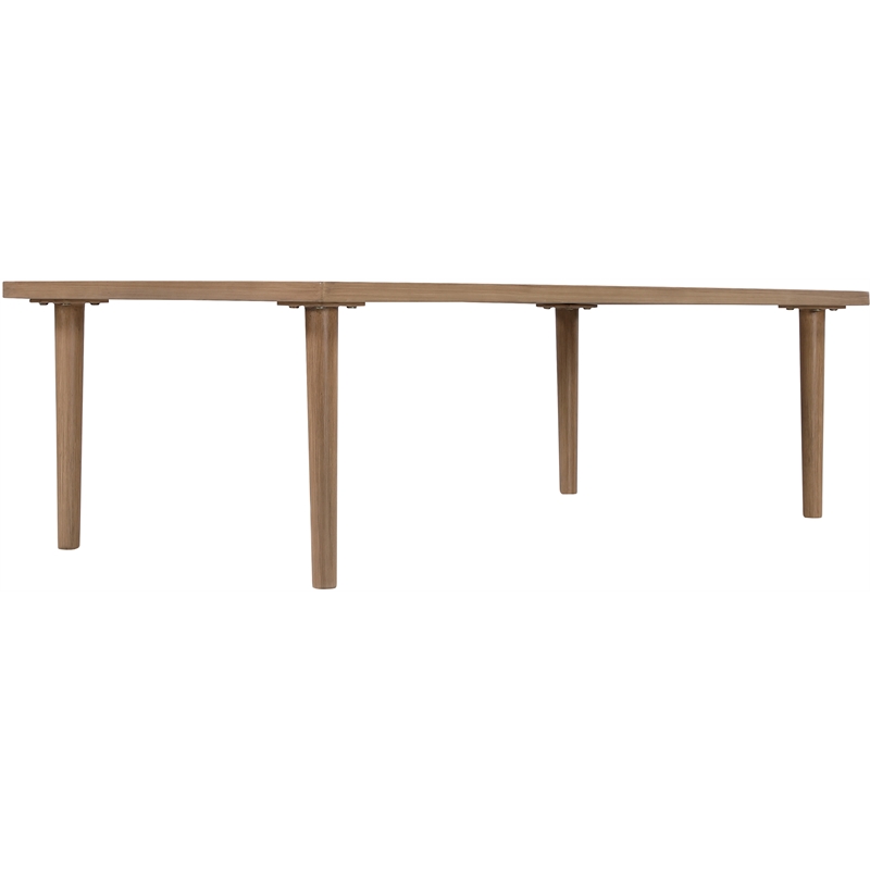 Meridian Furniture Laguna Natural Aluminum Outdoor Patio Coffee Table