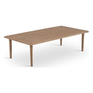 Meridian Furniture Laguna Natural Aluminum Outdoor Patio Coffee Table