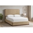 Meridian Furniture Rava Beige Velvet Upholstered Full Bed