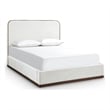 Meridian Furniture Rava Cream Velvet Upholstered King Bed