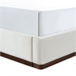Meridian Furniture Rava Cream Velvet Upholstered King Bed