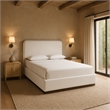 Meridian Furniture Rava Cream Velvet Upholstered Queen Bed