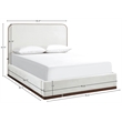 Meridian Furniture Rava Cream Velvet Upholstered Queen Bed