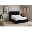 Meridian Furniture Rava Black Velvet Upholstered Full Bed