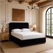 Meridian Furniture Rava Black Velvet Upholstered King Bed