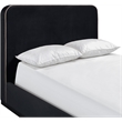 Meridian Furniture Rava Black Velvet Upholstered Queen Bed