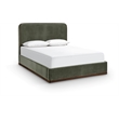 Meridian Furniture Rava Green Velvet Upholstered Full Bed