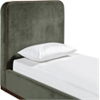 Meridian Furniture Rava Green Velvet Upholstered Twin Bed