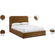 Meridian Furniture Rava Saddle Velvet Upholstered Full Bed