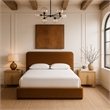 Meridian Furniture Rava Saddle Velvet Upholstered King Bed