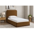 Meridian Furniture Rava Saddle Velvet Upholstered Twin Bed