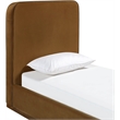 Meridian Furniture Rava Saddle Velvet Upholstered Twin Bed
